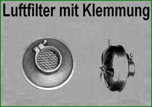 Luftfilter mit Klemm-/ Steck-Anschluss (ST)